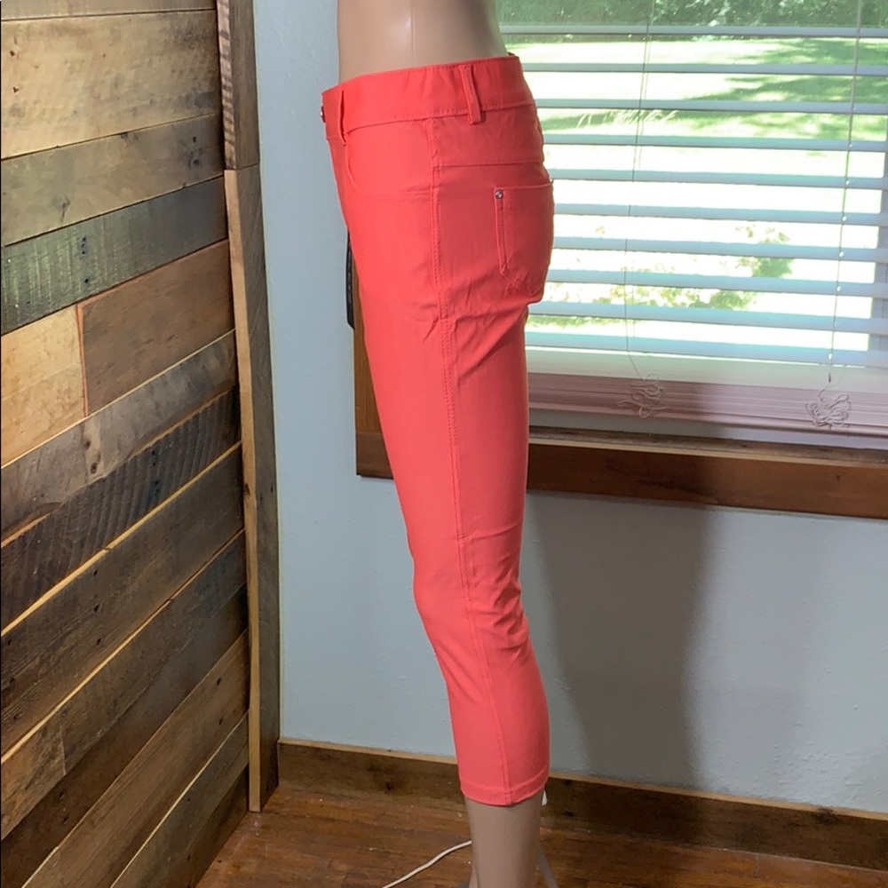 Yelete Coral Capri Stretch Jeggings Large NWT - Picture 2 of 7